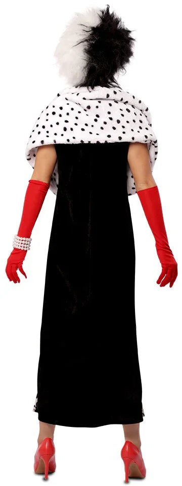 Disfraz de Cruella de Vil Elegante para Mujer Cruella de Vil EuroCarnavales